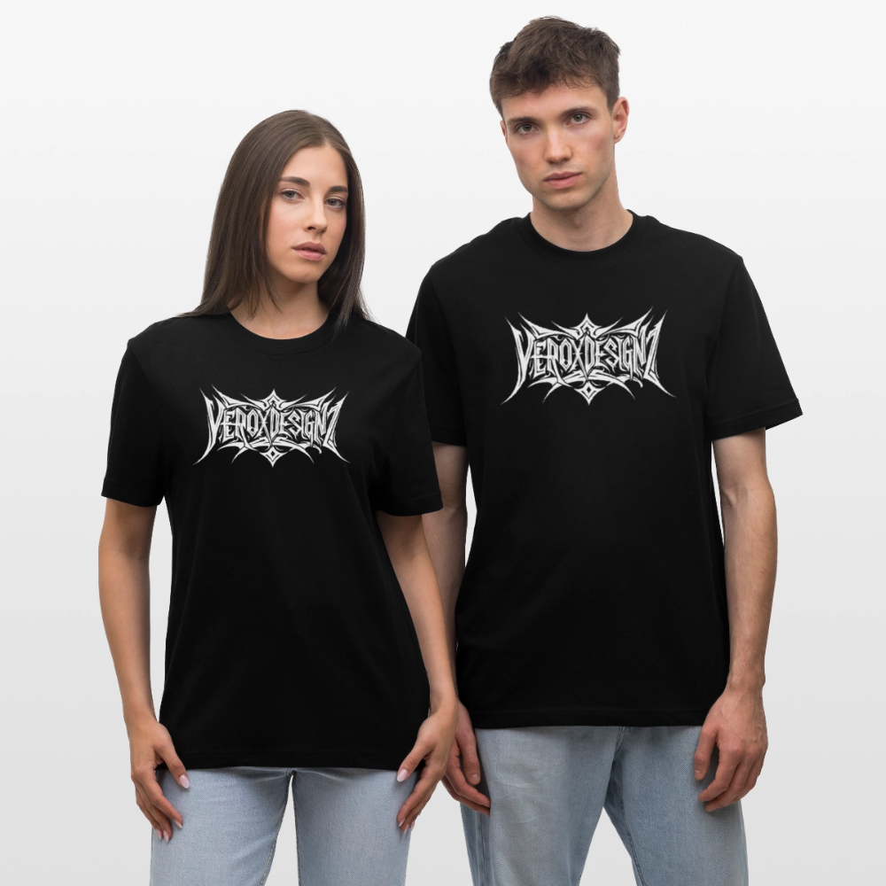 'VEROXDESIGNZ' Logo Basic T-Shirt - black