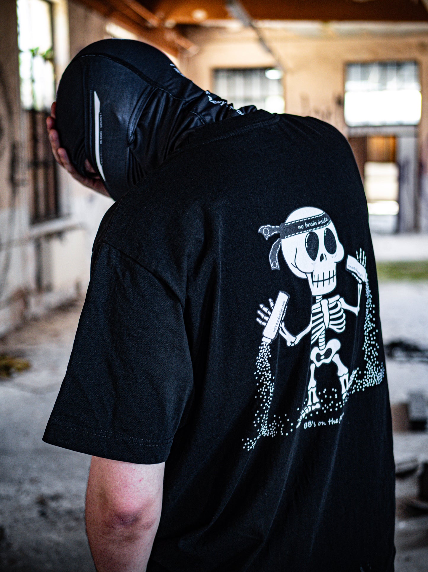 Speedsoft T-Shirt Clumsy Skeleton veroxdesignz airsoft tshirt geschenkidee
