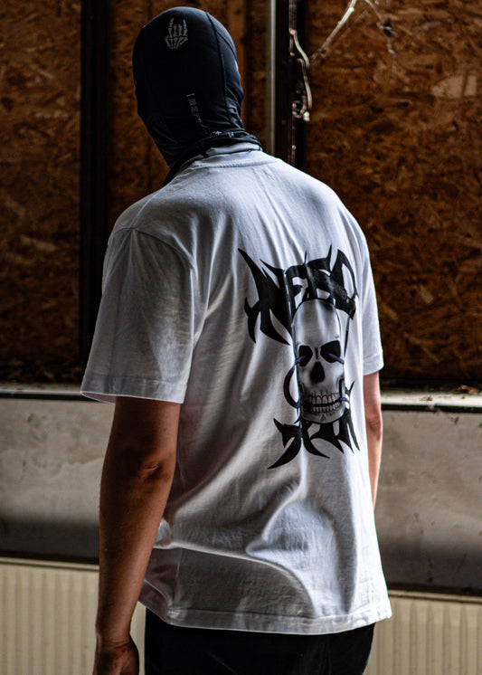 'NEED AIR SKULL' - white Speedsoft T-Shirt veroxdesignz