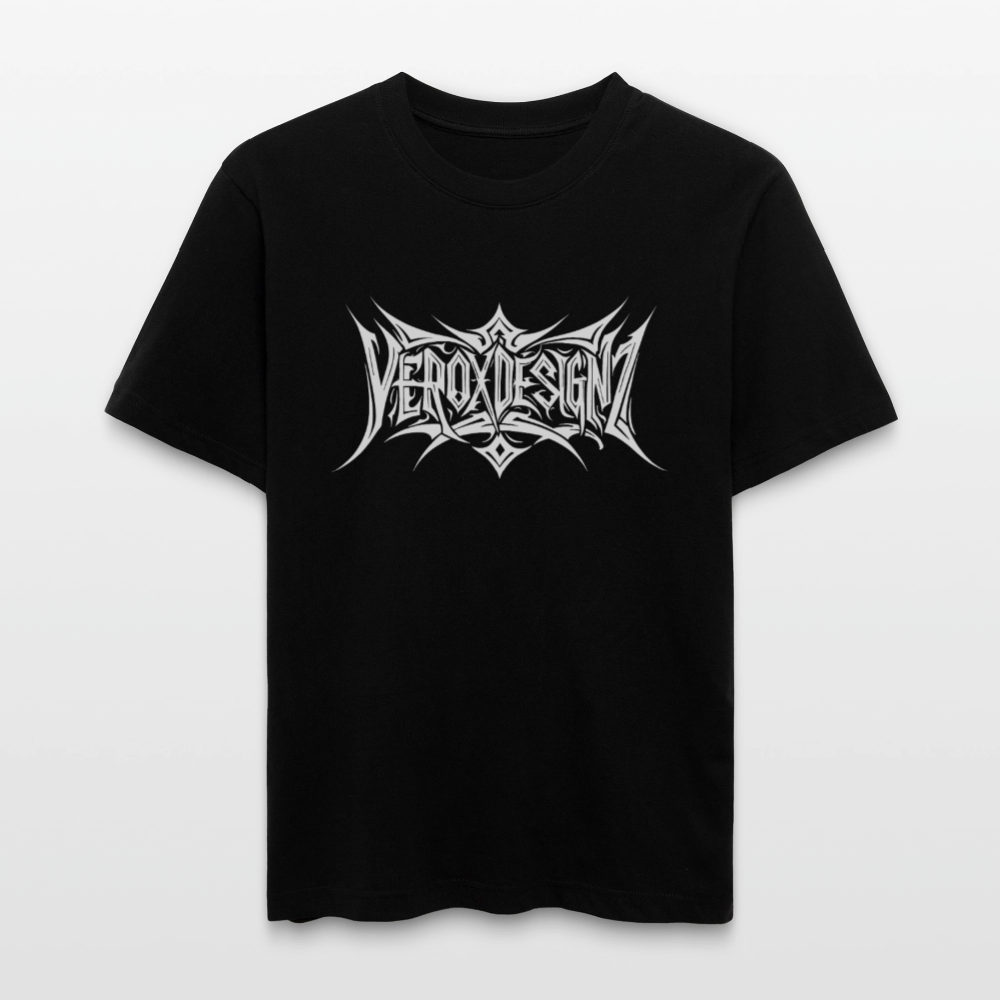 'VEROXDESIGNZ' Logo Basic T-Shirt - black