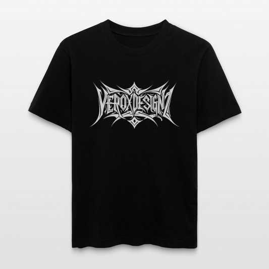 'VEROXDESIGNZ' Logo Basic T-Shirt - black